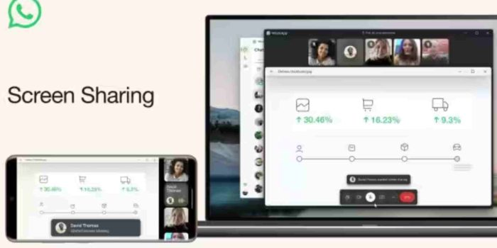 Fitur Baru Screen Sharing WhatsApp