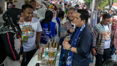 Menteri BUMN Erick Thohir Beserta 20.000 Orang Hadiri Pesta Rakyat Simpedes BRI