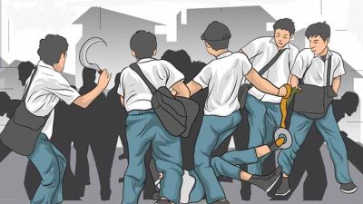 Video Viral Pelajar Bawa Celurit di Tajur Bogor