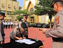 Kapolresta Pimpin Sertijab Kapolsek Bogor Barat