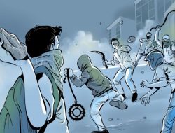 10 Pemuda Gangster Berkonvoi dengan Senjata Tajam Ditangkap dan Diperiksa oleh Polres Bogor