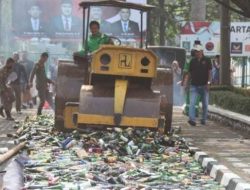 Pemkab Bogor Musnahkan 6 Ribu Botol Miras Hasil Operasi Gabungan