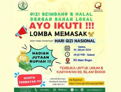 RS Islam Bogor Akan Gelar Lomba Memasak, Ini Syarat dan Cara Daftarnya