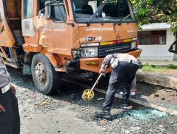 Truk Kecelakaan Beruntun di Leuwisadeng Bogor, Tabrak Motor dan Angkot