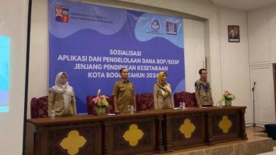 Disdik Kota Bogor Sosialisasikan Aplikasi dan Dana BOP/BOSP