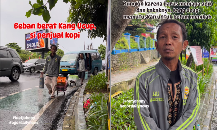 Ucup kopi keliling Bogor