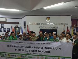 18 Ormas Islam Deklarasi Pemilu Damai di KPU Kota Bogor