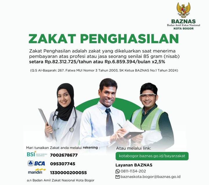 Zakat Penghasilan Baznas Bogor