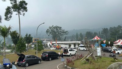 Dishub Kabupaten Bogor Uji Coba Pengalihan Arus ke Rest Area Puncak