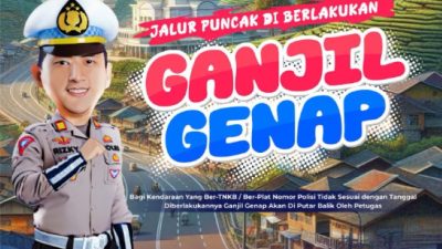 jadwal ganjil genap Puncak