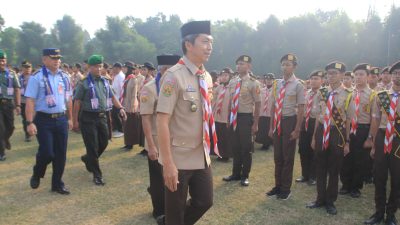 Ketua Kwarcab Kota Bogor Dedie Rachim Hadiri Apel Hari Pramuka ke-63