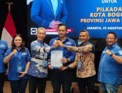 Pasangan Calon Wali Kota Bogor Dedie A Rachim – Jenal Mutaqin Terima Rekomendasi dari Partai Demokrat